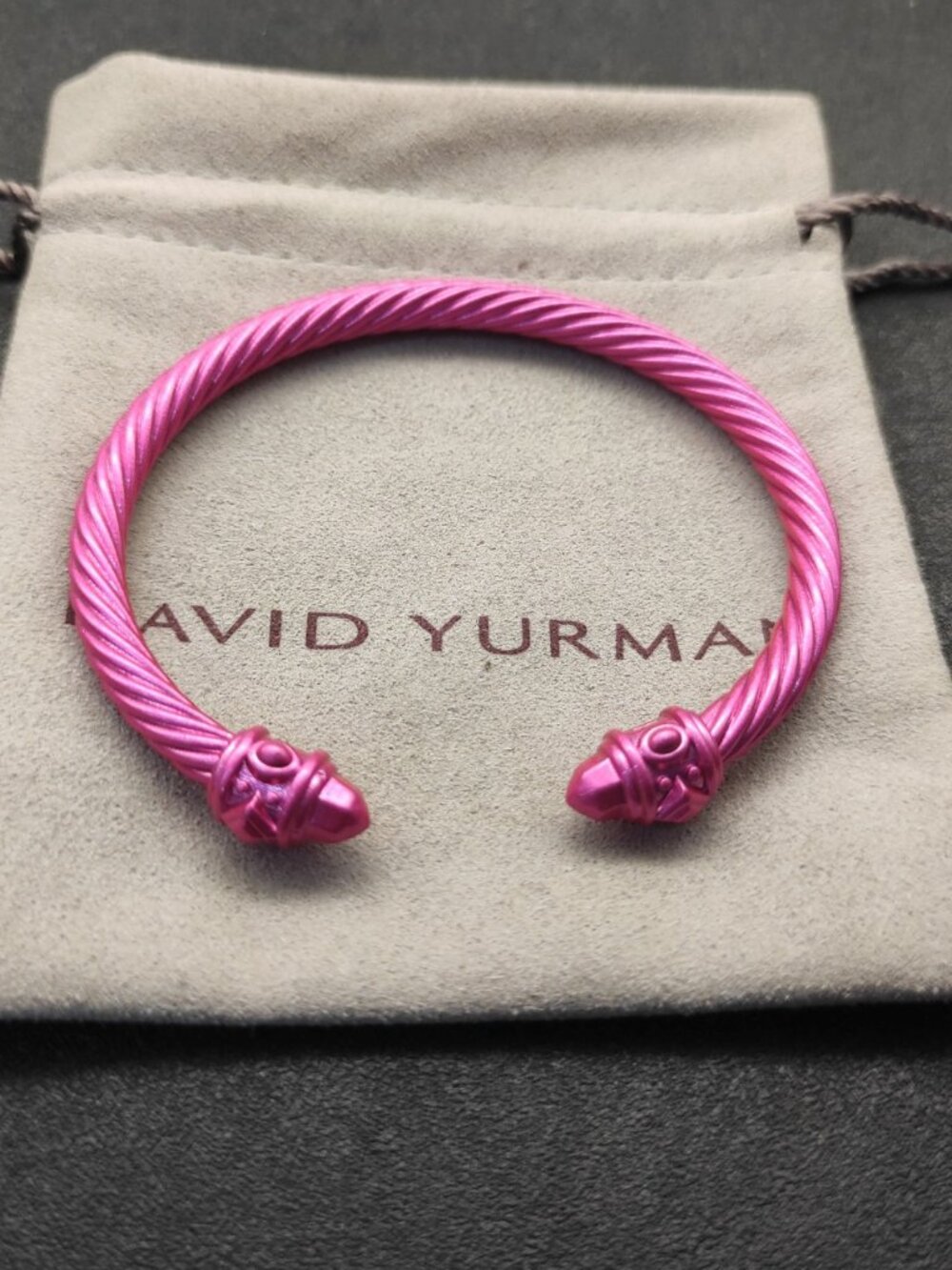 ♕David Yurman Lacquered Rose Red Bracelet